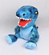 Dino - Dinosaurus - Knuffel - 46cm - Twanneke de T Rex  - Blauw