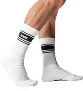 Sk8erboy deluxe sokken wit - zwart - maat 43/46