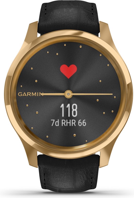 Garmin vívomove Luxe - Smartwatch dames - 42 mm - Goud | bol