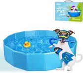 Nobleza Opvouwbare hondenzwembad - 80x20 cm - Zwembad voor dieren - Blauw