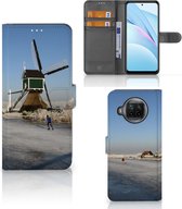 Smartphone Hoesje Xiaomi Mi 10T Lite Boekhoesje Tekst Schaatsers