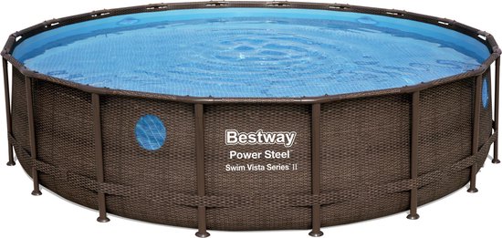 Power Steel Swim Vista ROND 549x122 cm - Zwembad Super Deal