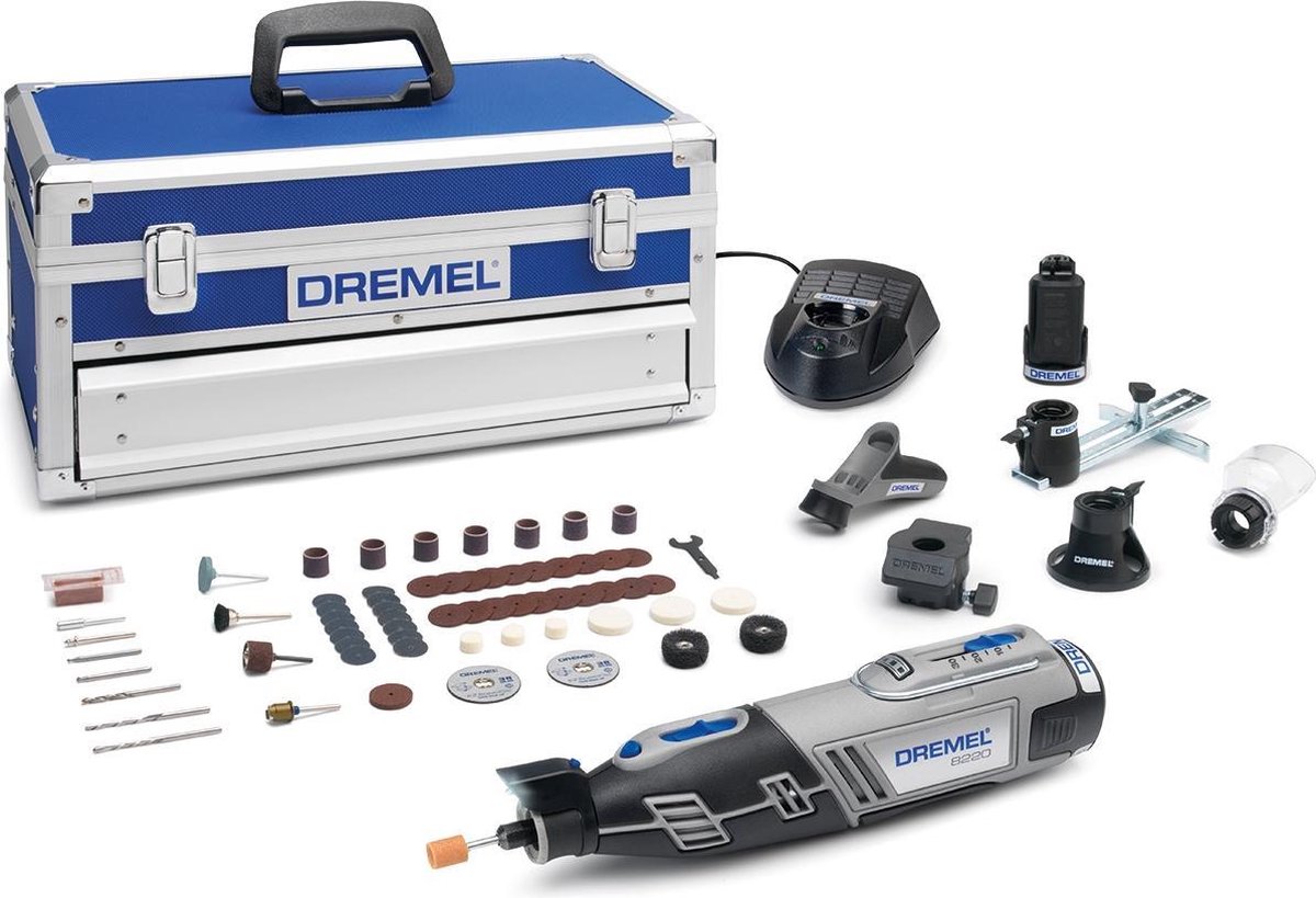 Dremel 8220 Multitool - Rotatif - 12V - Deux batteries - Incl. boîte à  outils avec 65... | bol.com