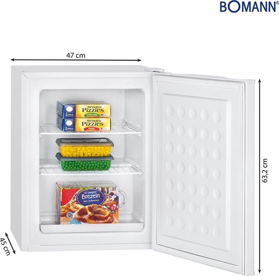 Bomann GB 7236- Mini vriezer - 42liter - Wit