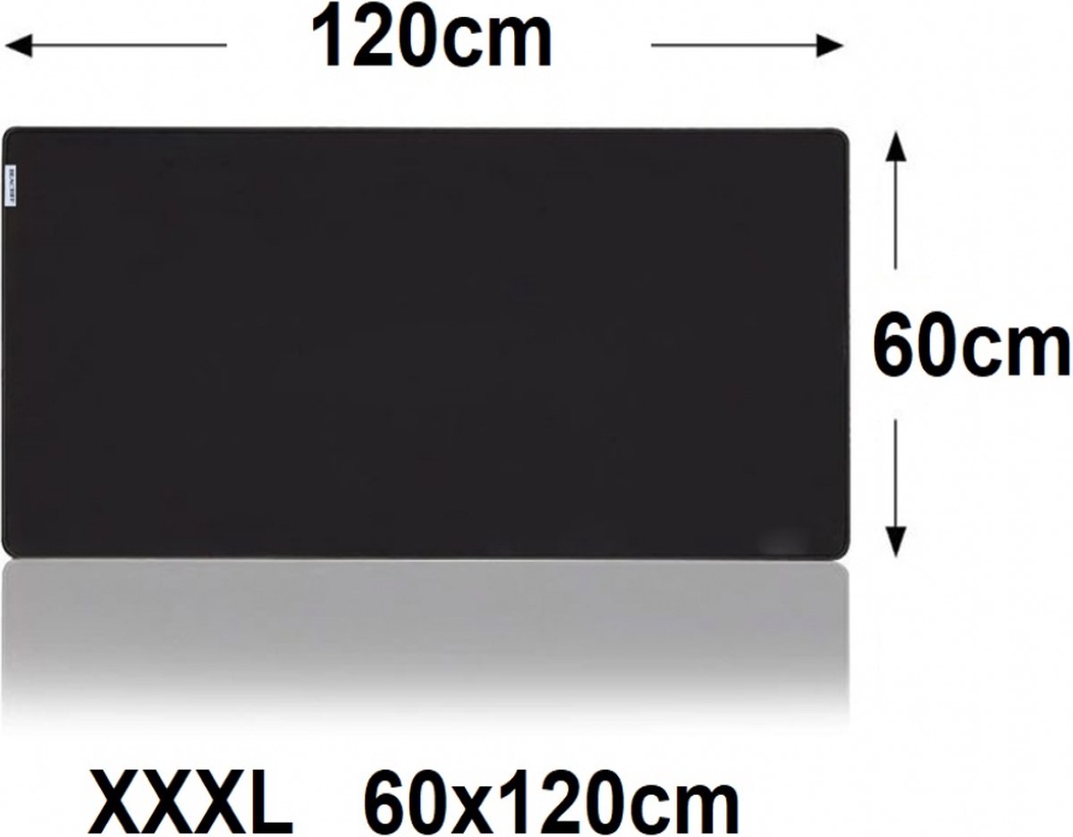 Tapis de souris XXL cuir gris - Gris / 120X60cm