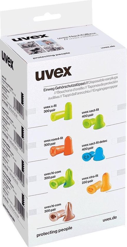 Uvex oordoppen hi-com, navulling, 300 paar/VE | bol.com
