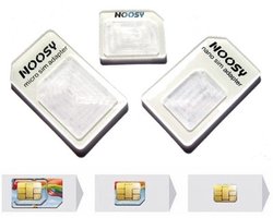 SIM adapter set - 3 stuks + Ejector pin / Nano Sim en Micro Sim