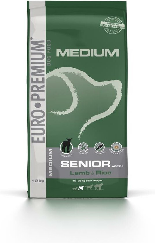 Euro Premium Medium Lamb&Rice Senior 12kg