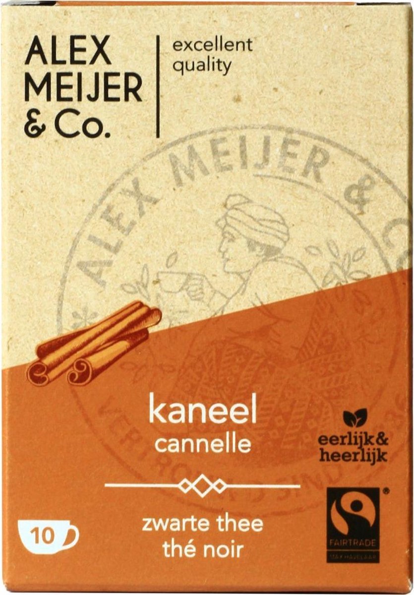 Kaneel Theezakjes Grote verpakking 60 stuks 2 gram Alex Meijer