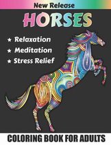 HORSES Coloring Book For Adults