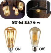 Vintage Edison gloeilamp industriële LED gloeidraad dimbare lamp eekhoornkooi A +