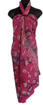 Hamamdoek, sarong, pareo, omslagdoek, wikkeljurk, saunadoek, bloemen patroon  lengte 115 cm breedte 180 cm kleuren paars roze rood beige dubbel geweven extra kwaliteit.