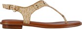 Michael Kors MK Plate Thong Dames Sandalen - Camel - Maat 40