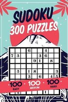 Sudoku 300 Puzzles - 100 Easy, 100 Medium, 100 Hard