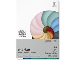 foto van Winsor & Newton Markerblok Bleedproof 50 vel 75gr A4