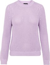 Pieces Dames PCPETULA LS O-NECK KNIT NOOS BC Orchid Bloom Trui - Maat S