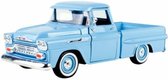 Chevy Apache Fleetside Pickup (Blauw) 1:24 Motor Max