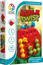 SmartGames - Apple Twist - breinbreker kinderen - 60 puzzel opdrachten - Appel en rupsen