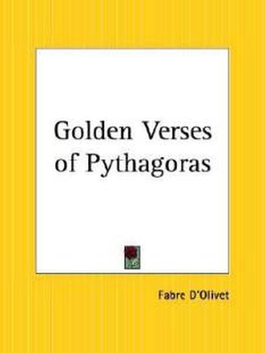 Omslag van The Golden Verses of Pythagoras