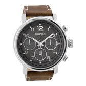 OOZOO Timepieces Bruin/Grijs horloge  (48 mm) - Bruin