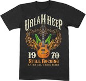Uriah Heep Heren Tshirt -S- Still Rocking Zwart