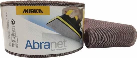 Mirka Abranet netschuurrol 115 mm x 10 m klittenband/korrel P400