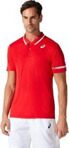 Asics Court M Tennis Polo Shirt Heren Classic Red - Maat L