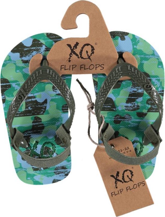 Jongens slippers army maat 21-22