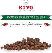 Kivo Petfood - Vleesblokjes Konijn 400 gram - 100% natuurlijk graan & glutenvrij