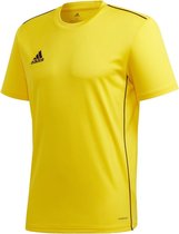 adidas - Core 18 Jersey - Geel Voetbalshirt - S - Geel