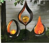 Kynast Garden buitenverlichting, solar lamp, Fireball 93 cm - LED - lichtsculptuur - voor de tuin