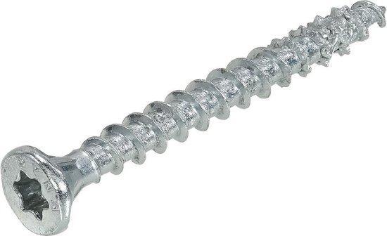 Dynaplus - Unischroeven - Torx 20 platkop - 4 x 45mm - Verzinkt - Voldraad (200 stuks)