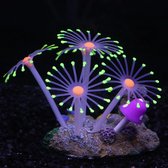 Aquarium decoratie - Koraal - Kunstplant Aquarium Fluo - Planten voor aquarium - Mooie neon planten –Planten GROENE bloemen kleur - Aquariumdecoratie - Aquariumversiering - Benodigdheden aqua