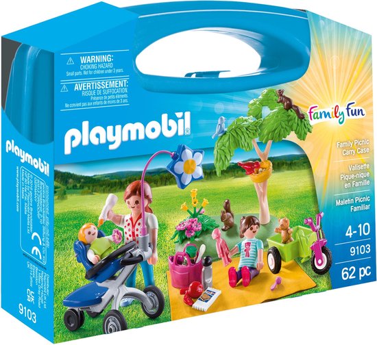 PLAYMOBIL Family Fun Familie Picknick Koffertje - 9103 - PLAYMOBIL