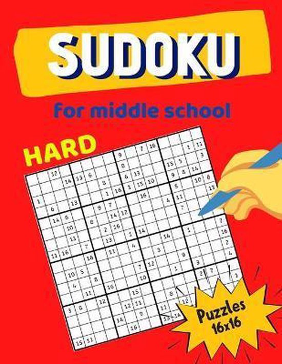 Hard Sudoku For Middle School Puzzles 16x16, Mia Smith 9798650646433