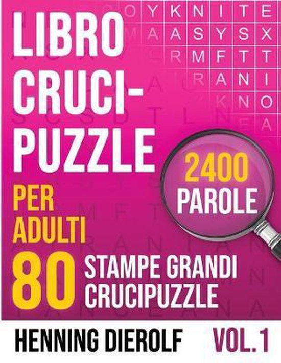 Libro Crucipuzzle per Adulti con 80 Stampe Grandi Crucipuzzl ... - cover