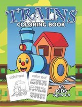 Train Coloring Book For Kids Ages 4-8