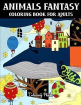 Animals Fantasy Coloring Book for Adults