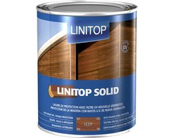 Linitop Solid - Beits - Duurzaam extreem weersbestendige houtbescherming met uv filter - Solventbasis - 2.50 L - 282 Teak