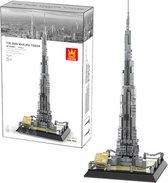 WanGe Architecture - Burj Khalifa Tower Dubai - 580 Onderdelen - Compatibel met grote merken - Bouwdoos