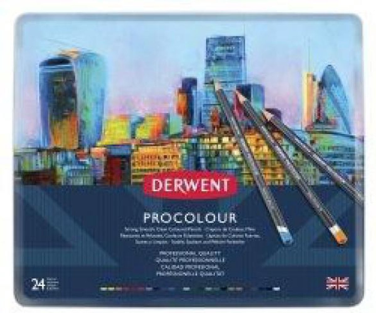 Derwent Procolour 24 stuks blik