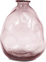 Glazen vaas roze