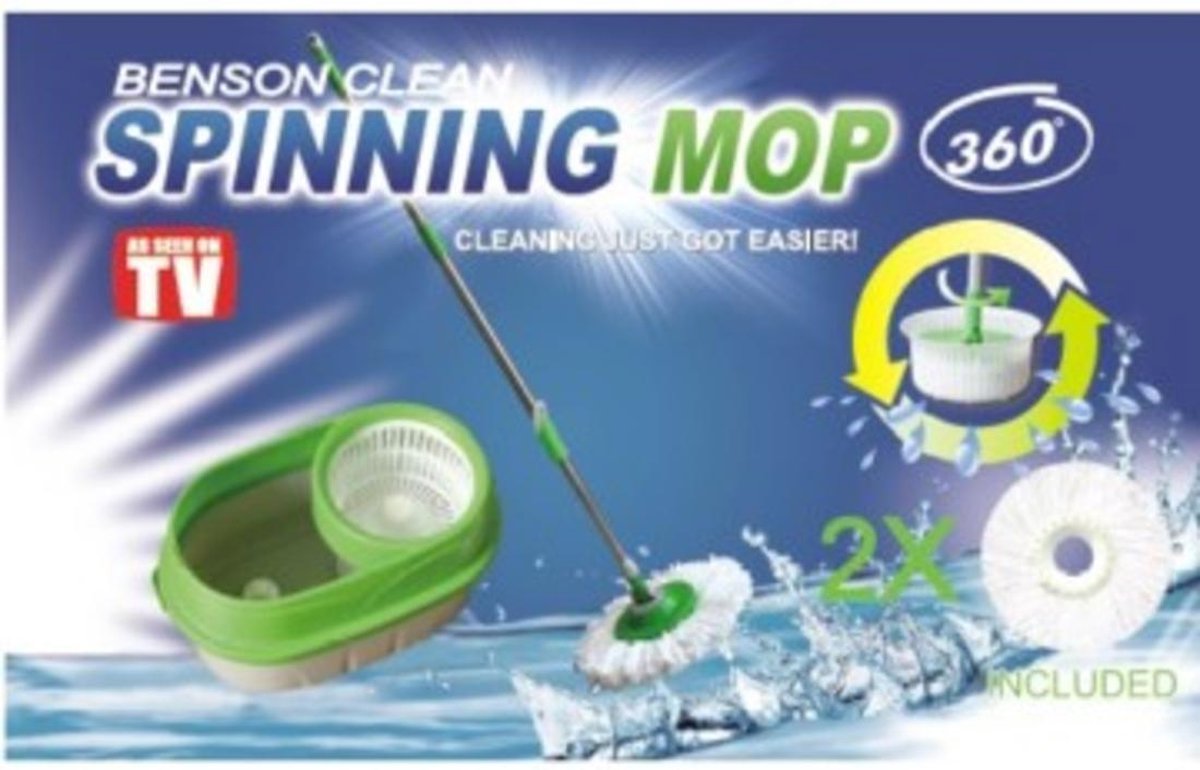 BensonClean Spin Mop - Inclusief Emmer thumbnail 6