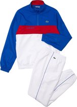 Lacoste sport Trainingspak - Maat M  - Mannen - blauw - wit - rood