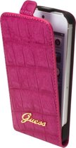Guess leder flipcase wallet cover iPhone 5 5s SE 2016 - Roze Goud