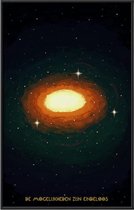 Kuotes Art - Ingelijste Poster - Galaxy - Muurdecoratie - 20 x 30 cm