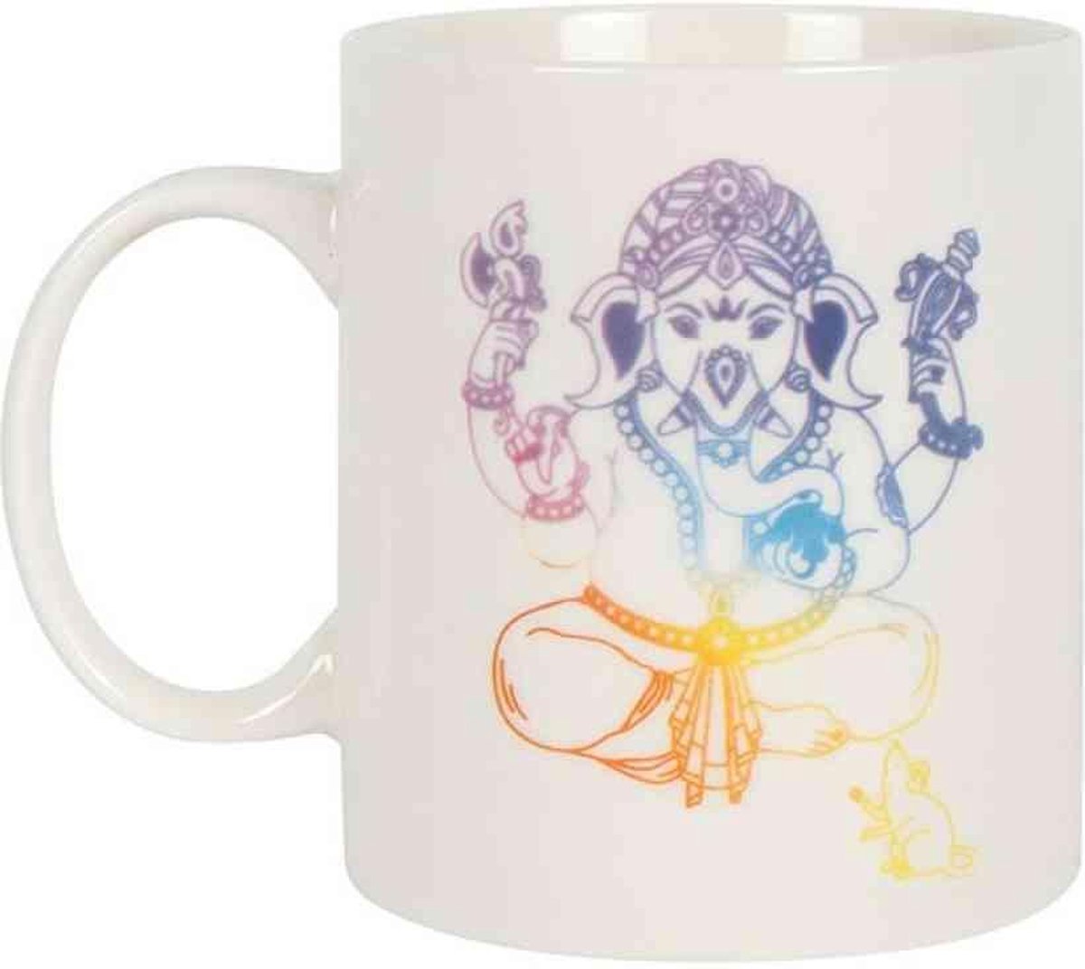 Something Different Mok/beker Rainbow Ganesh Wit/Multicolours