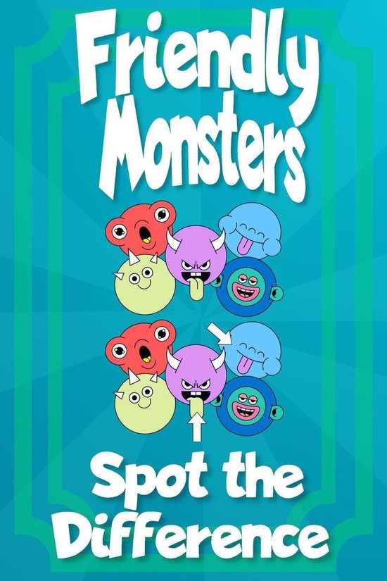 Friendly Monsters Spot the Difference - cover