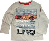 Disney Cars shirt met lange mouw - zand - maat 98 (3 jaar)