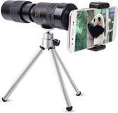 WiseGoods Luxe 4K Telescoop Lens Voor Smartphones - Telefoon Lens Kit - met Tripod - Monoculaire Cameralens - Super 10-100 Zoom
